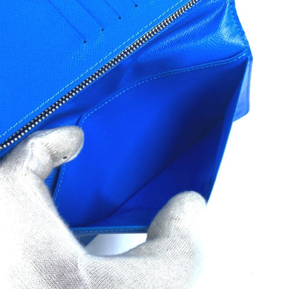 Louis Vuitton Brazza, Blue, Canvas, wallet