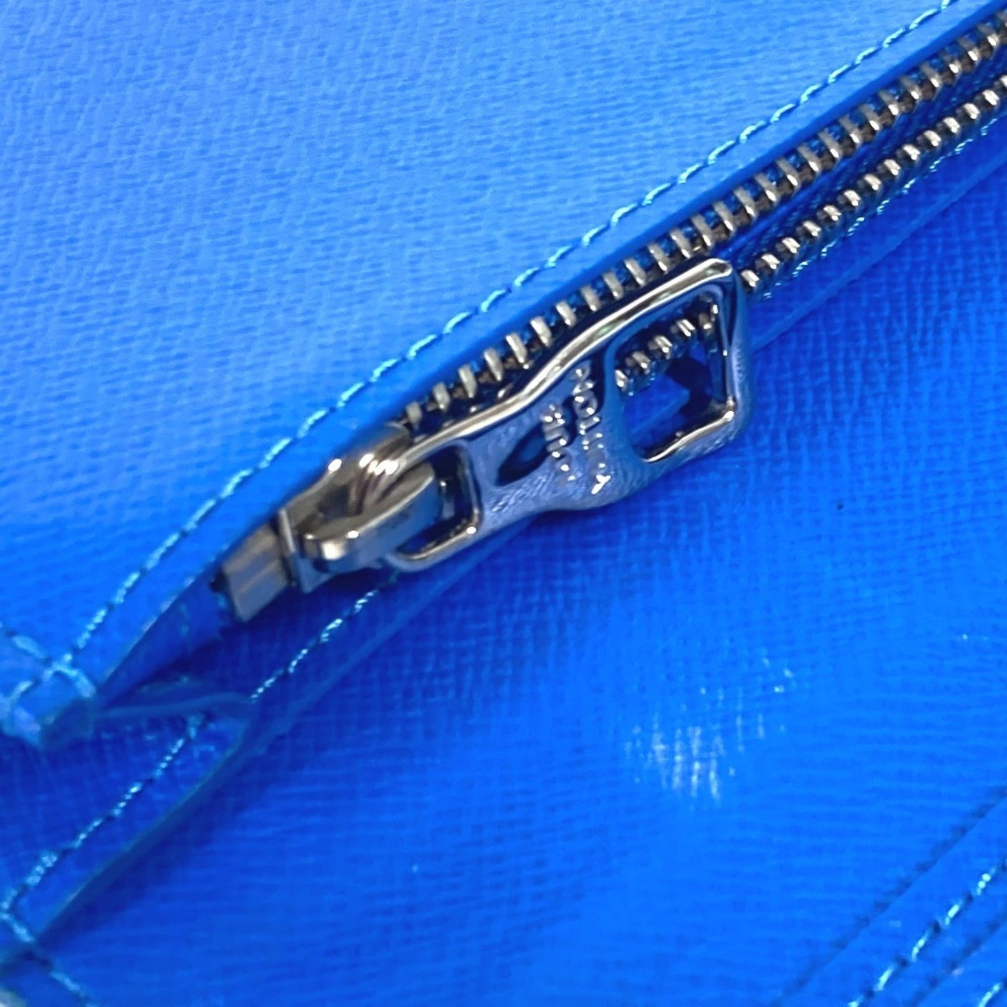 Louis Vuitton Brazza, Blue, Canvas, wallet