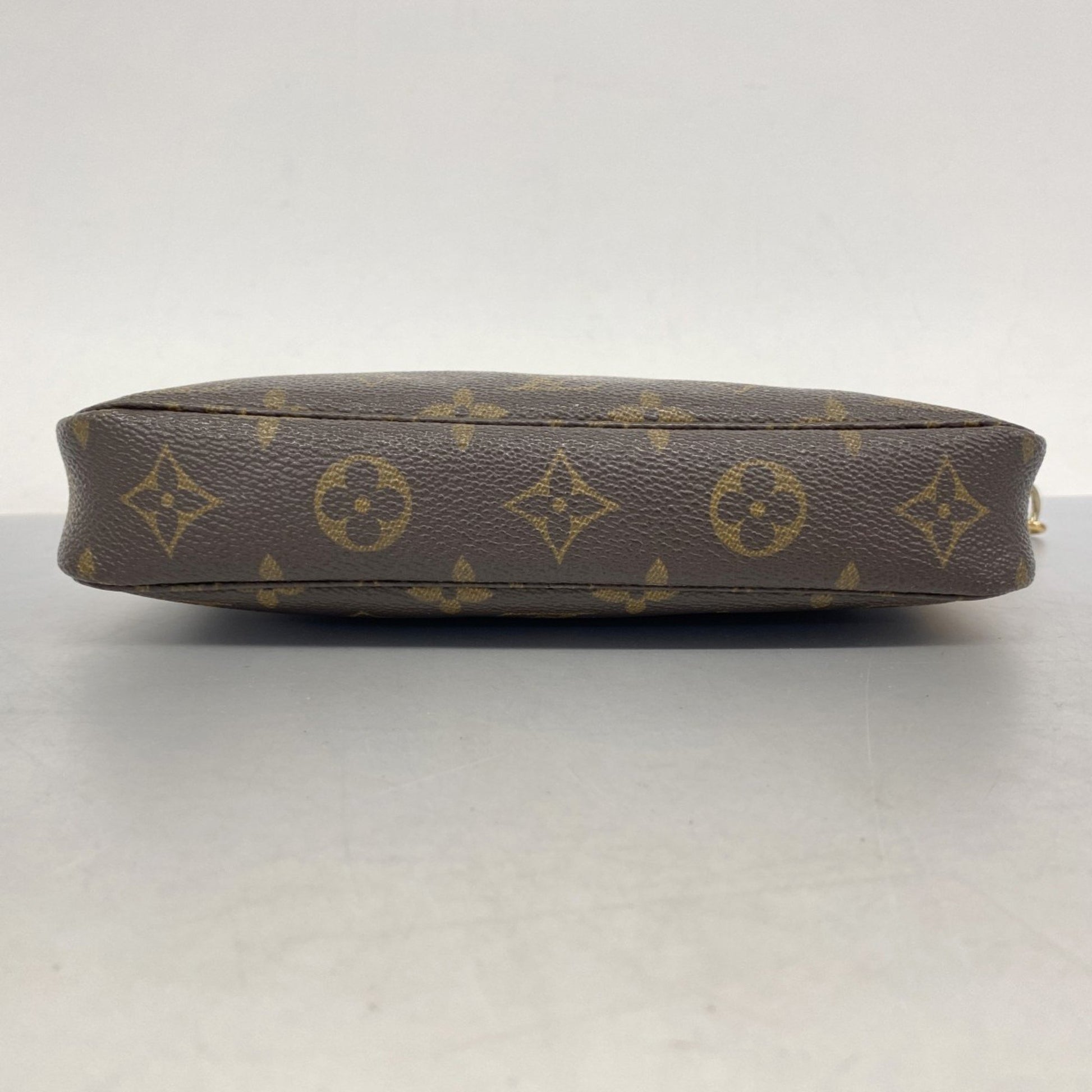 Louis Vuitton Pochette Accessoire, Brown, Canvas, clutch