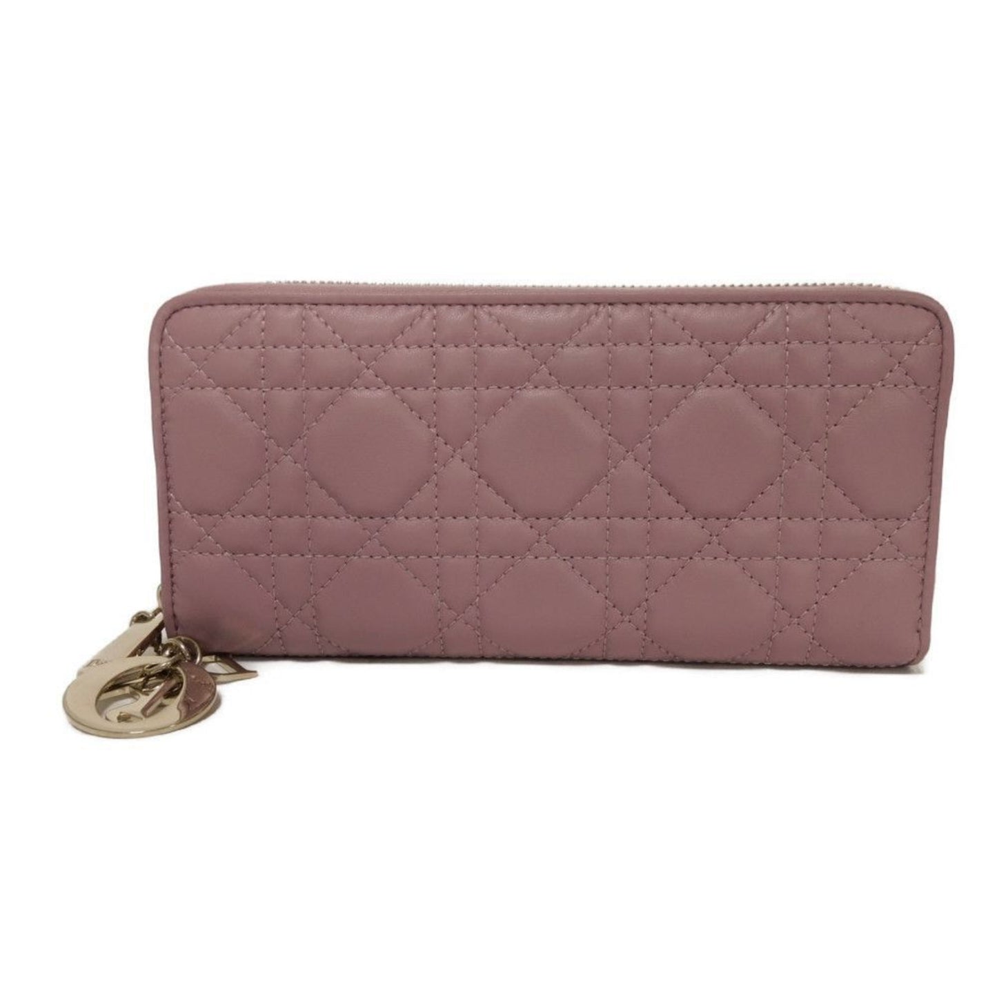Dior Lady Dior, Purple, Leather, wallet