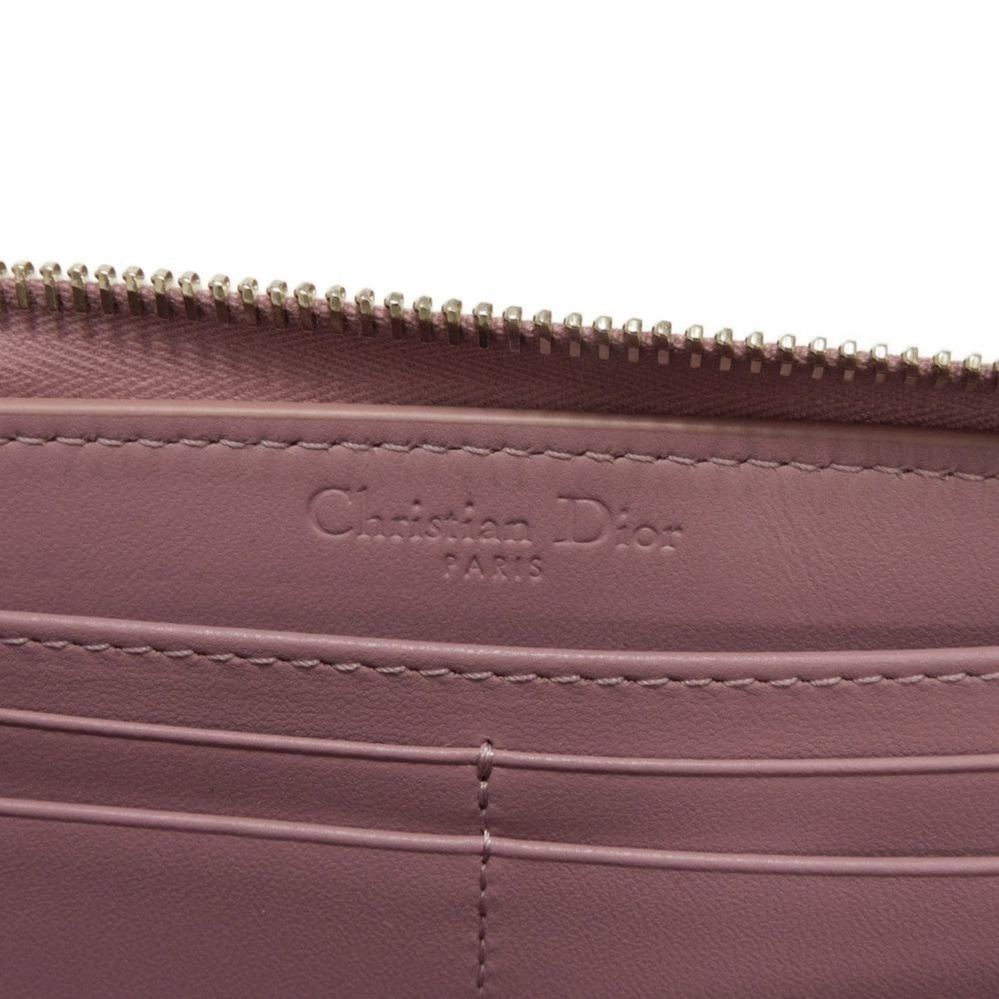 Dior Lady Dior, Purple, Leather, wallet