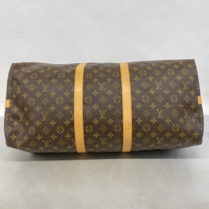 Louis Vuitton Keepall Bandouliere 55, Brown, Canvas, travel
