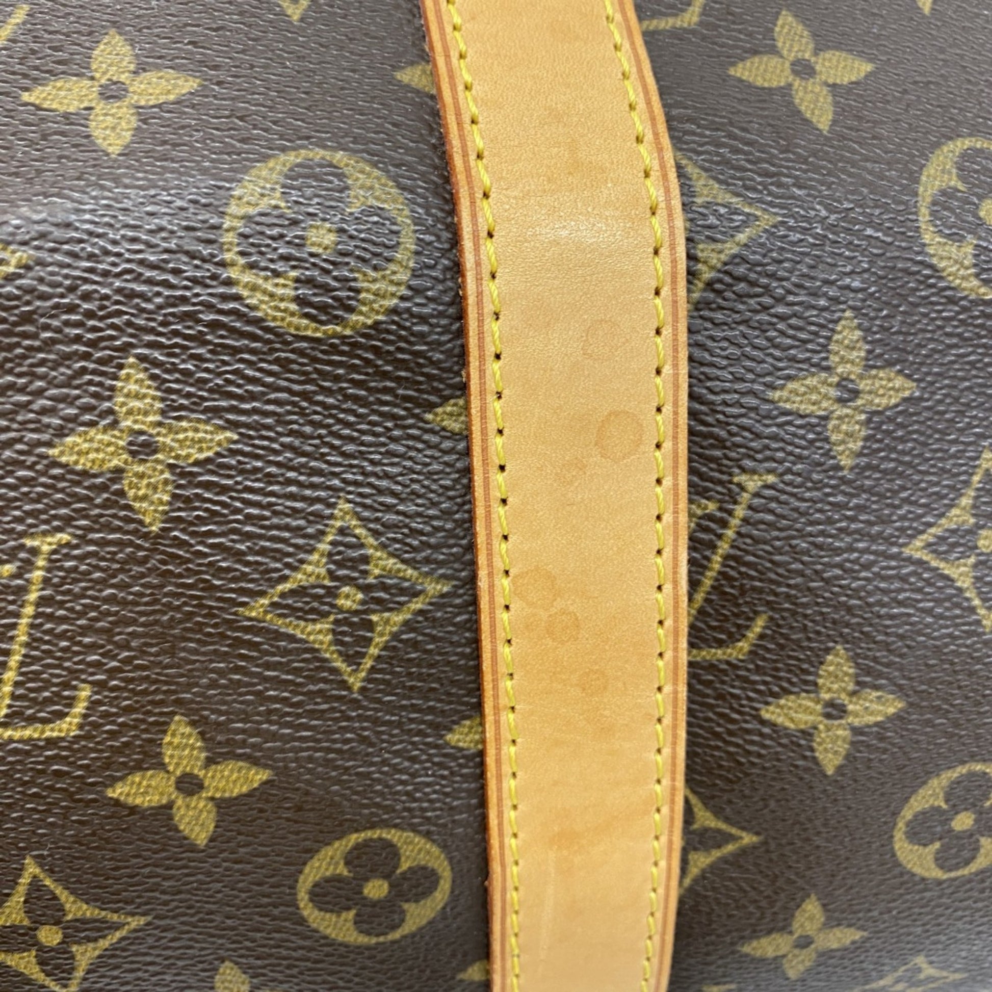 Louis Vuitton Keepall Bandouliere 55, Brown, Canvas, travel