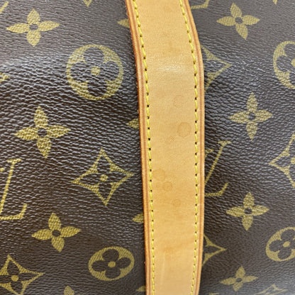 Louis Vuitton Keepall Bandouliere 55, Brown, Canvas, travel