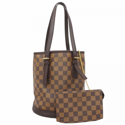 Louis Vuitton Bucket PM, Brown, Canvas, tote