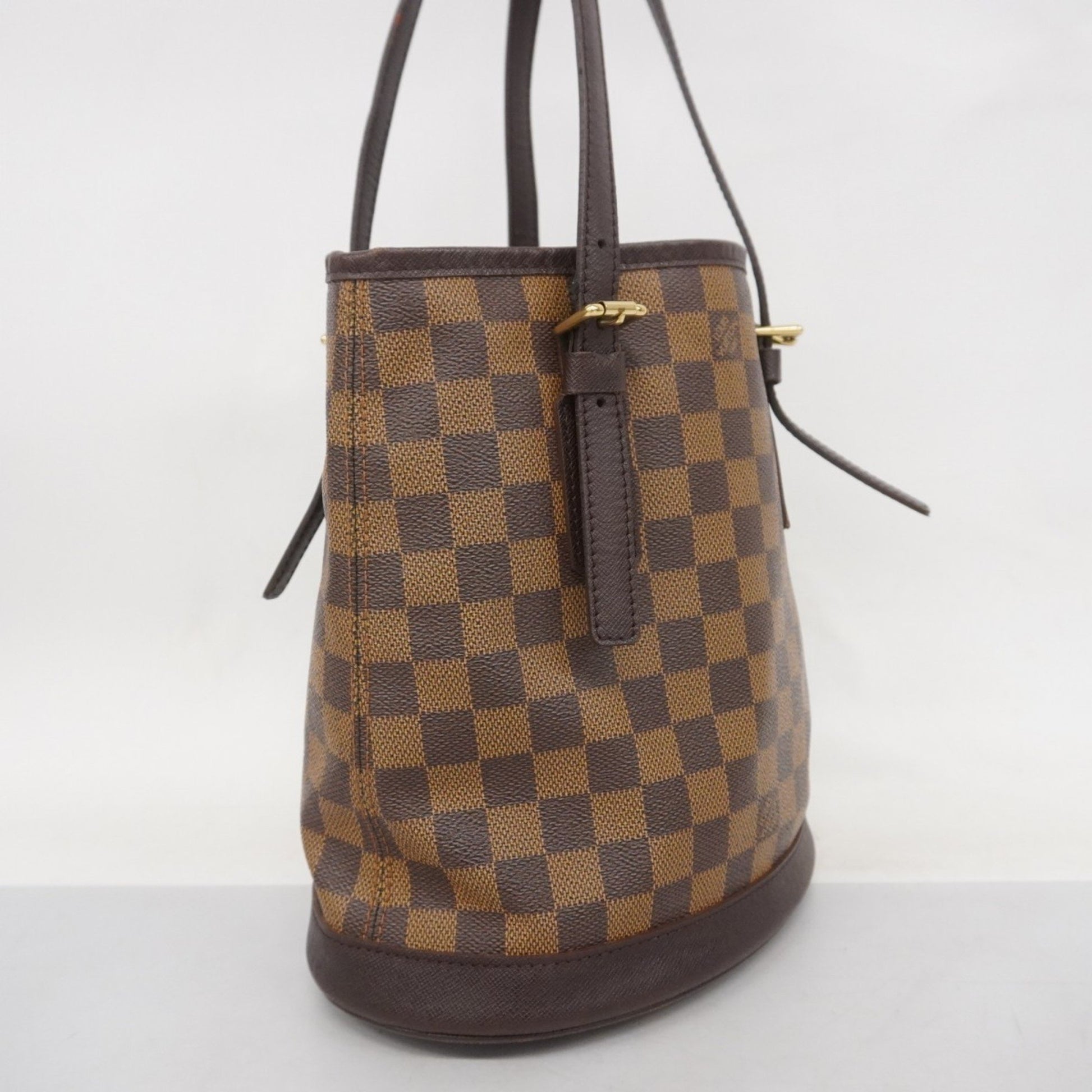 Louis Vuitton Bucket PM, Brown, Canvas, tote