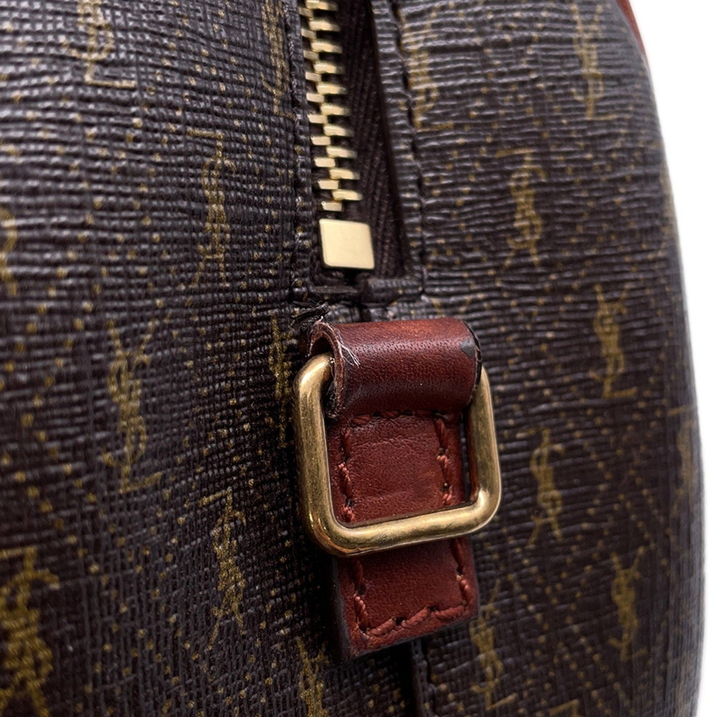 Saint Laurent Duffle, Brown, Canvas, handbag