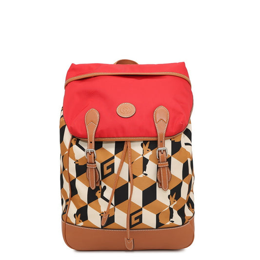 Gucci Interlocking G, Brown, Leather, backpack