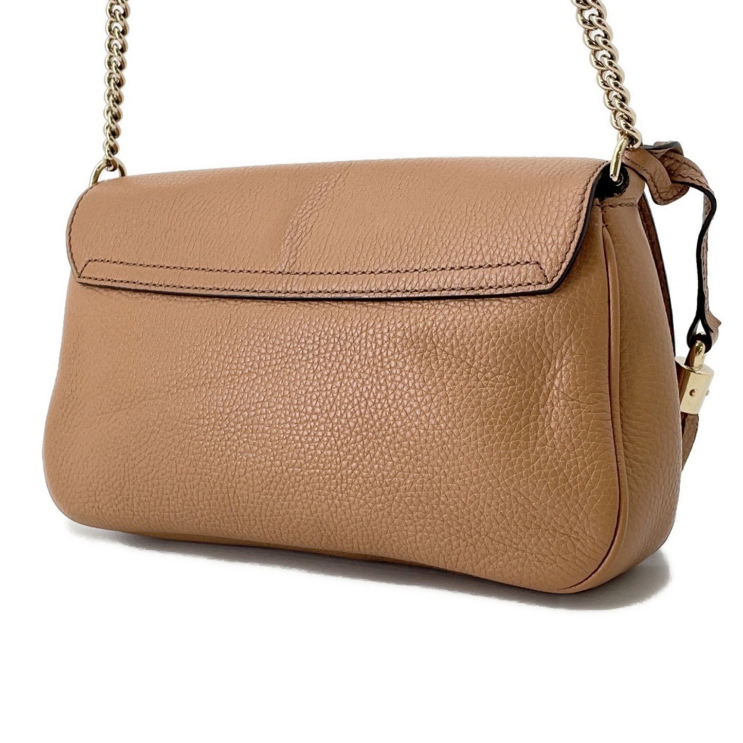 Gucci Interlocking G, Beige, Leather, shoulder