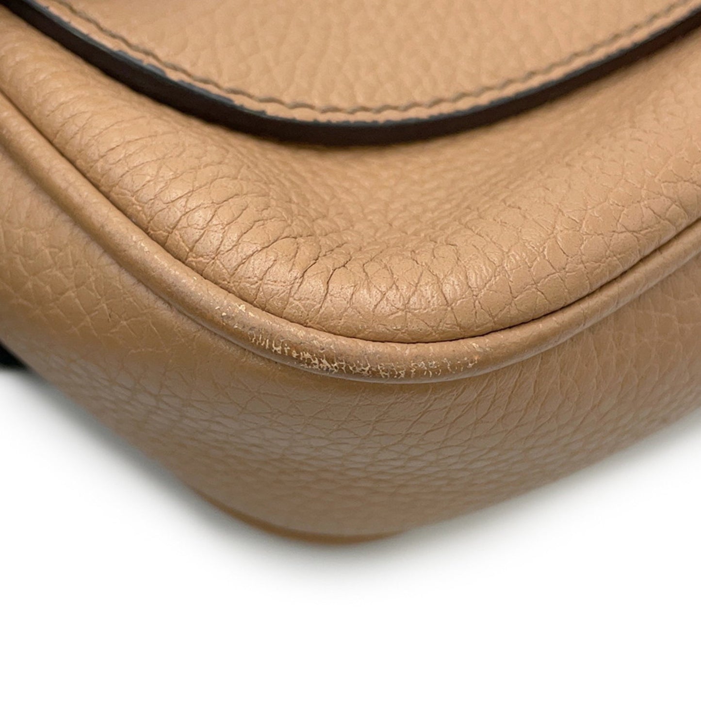 Gucci Interlocking G, Beige, Leather, shoulder