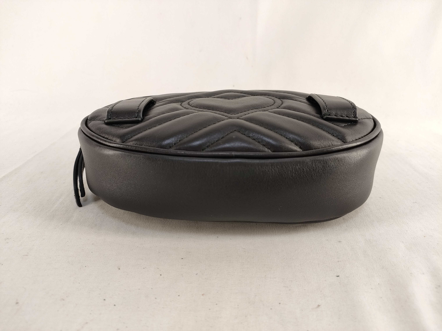 Gucci Gucci Marmont Black leather, BLACK, LEATHER, Clutche & pouche