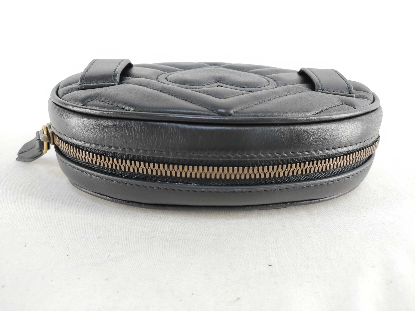 Gucci Gucci Marmont Black leather, BLACK, LEATHER, Clutche & pouche