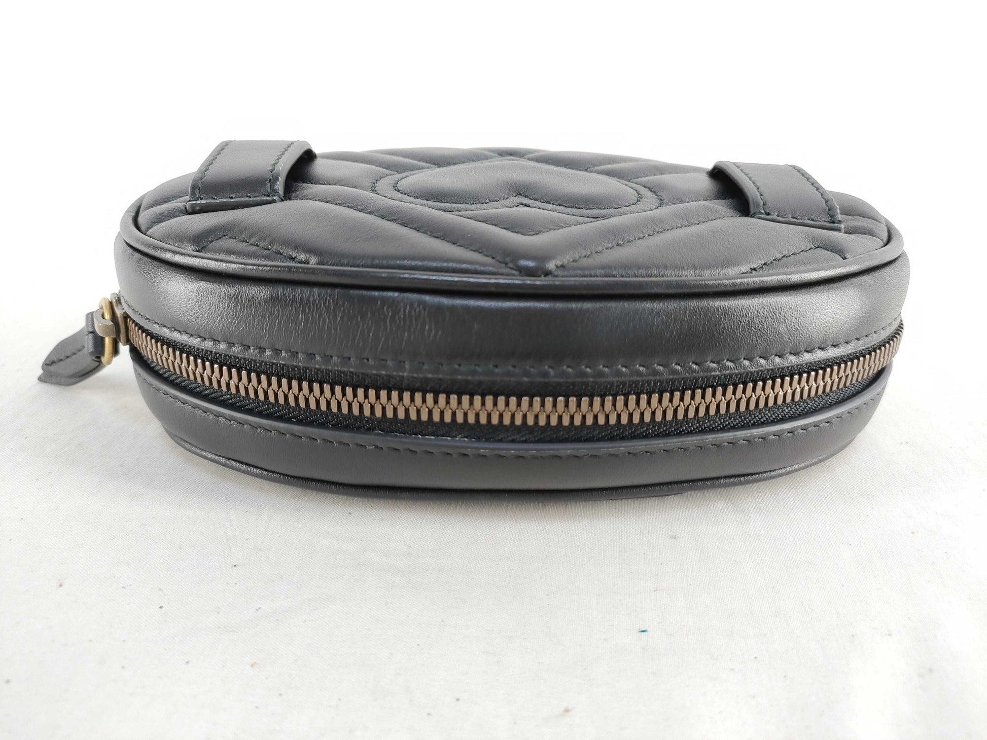Gucci Gucci Marmont Black leather, BLACK, LEATHER, Clutche & pouche