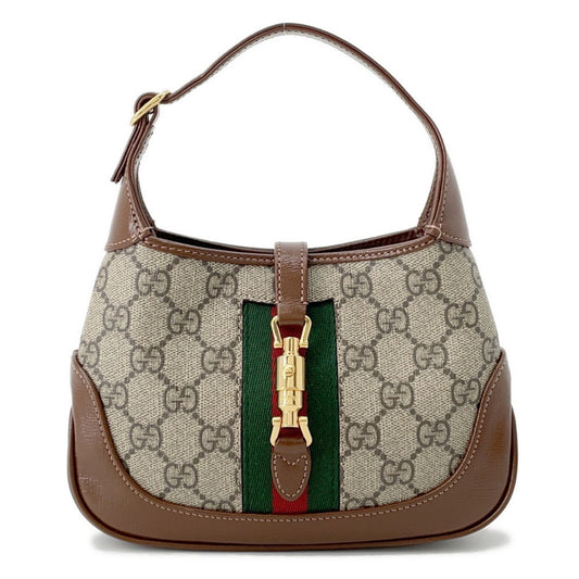 Gucci Jackie, Beige, Canvas, handbag