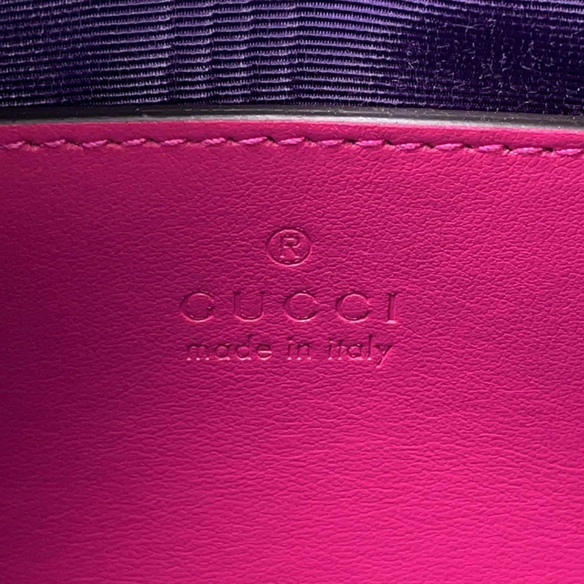 Gucci GG Matelassé, Pink, NYLON, shoulder