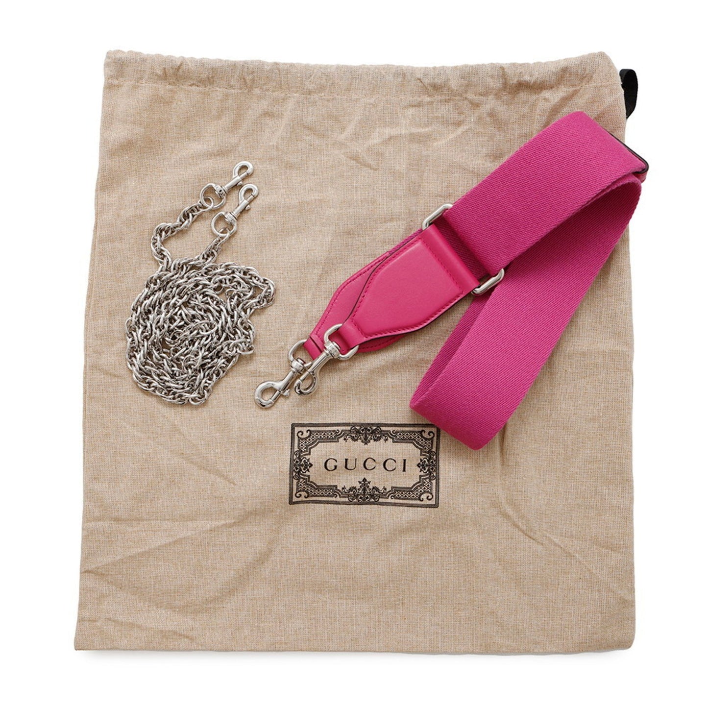 Gucci GG Matelassé, Pink, NYLON, shoulder