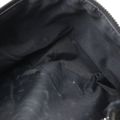 Chanel Biarritz, Black, "CANVAS, LEATHER", handbag