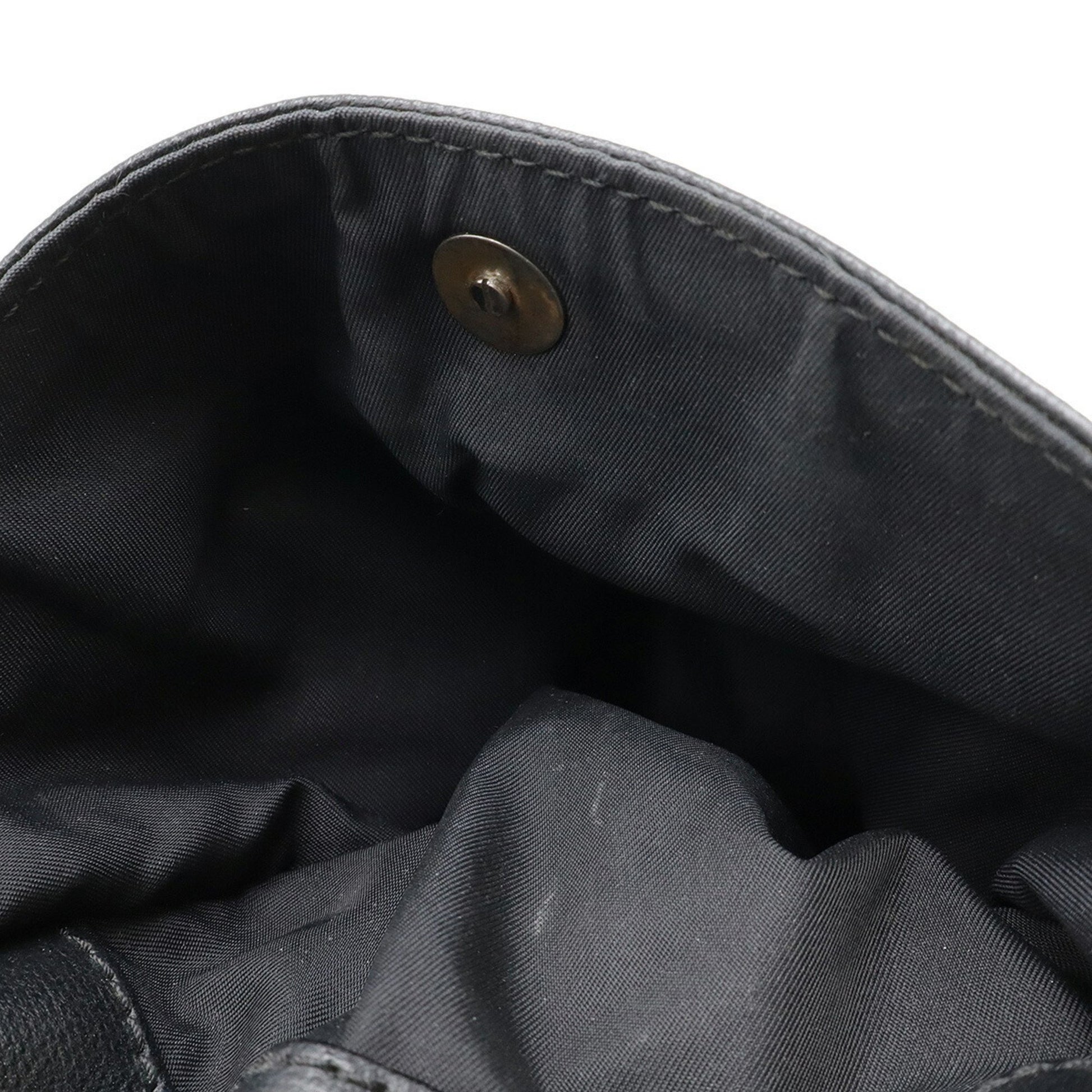 Chanel Biarritz, Black, "CANVAS, LEATHER", handbag