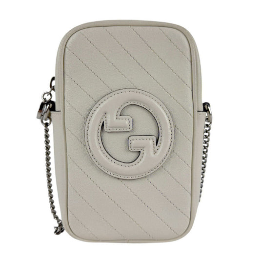 Gucci, White, Leather, shoulder