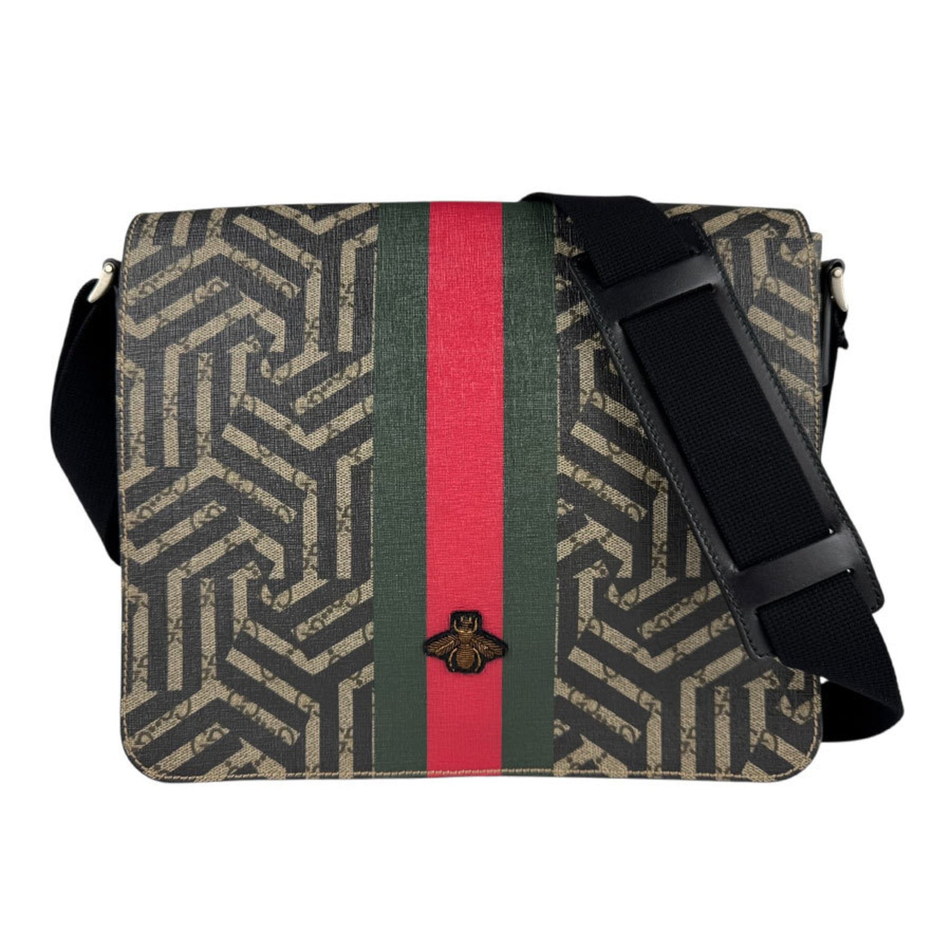 Gucci Caleido, "BEIGE, BROWN", Canvas, shoulder