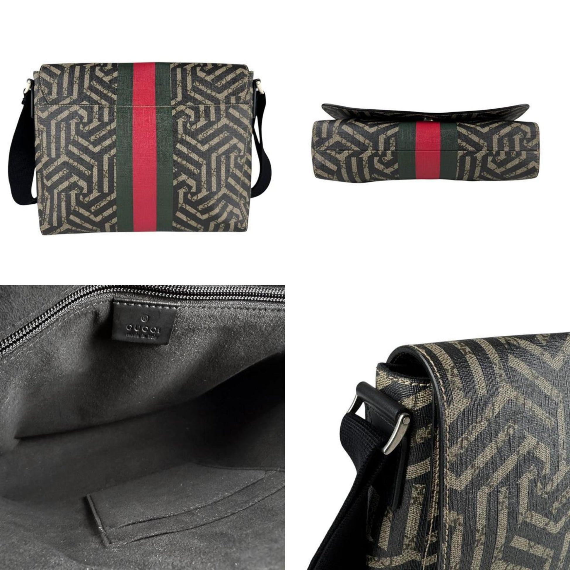 Gucci Caleido, "BEIGE, BROWN", Canvas, shoulder