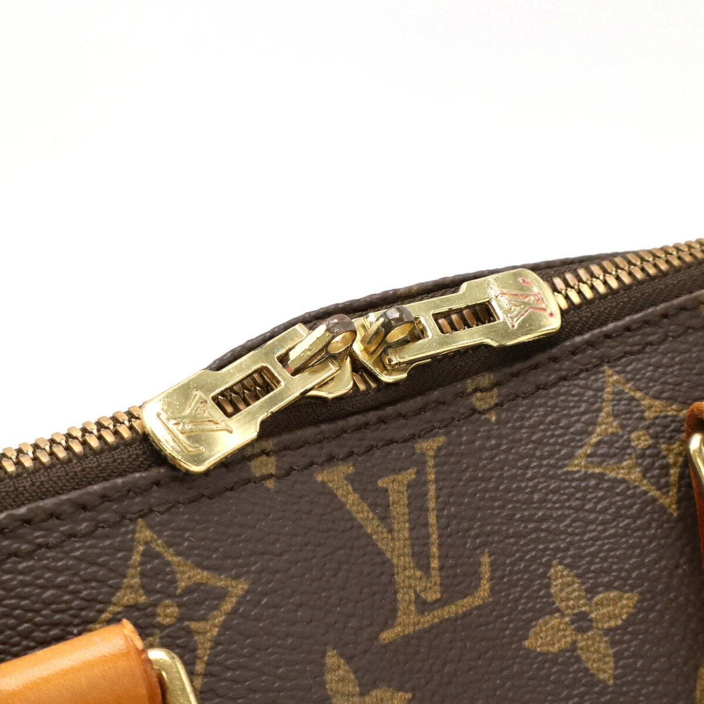 Louis Vuitton Alma, Brown, Canvas, handbag
