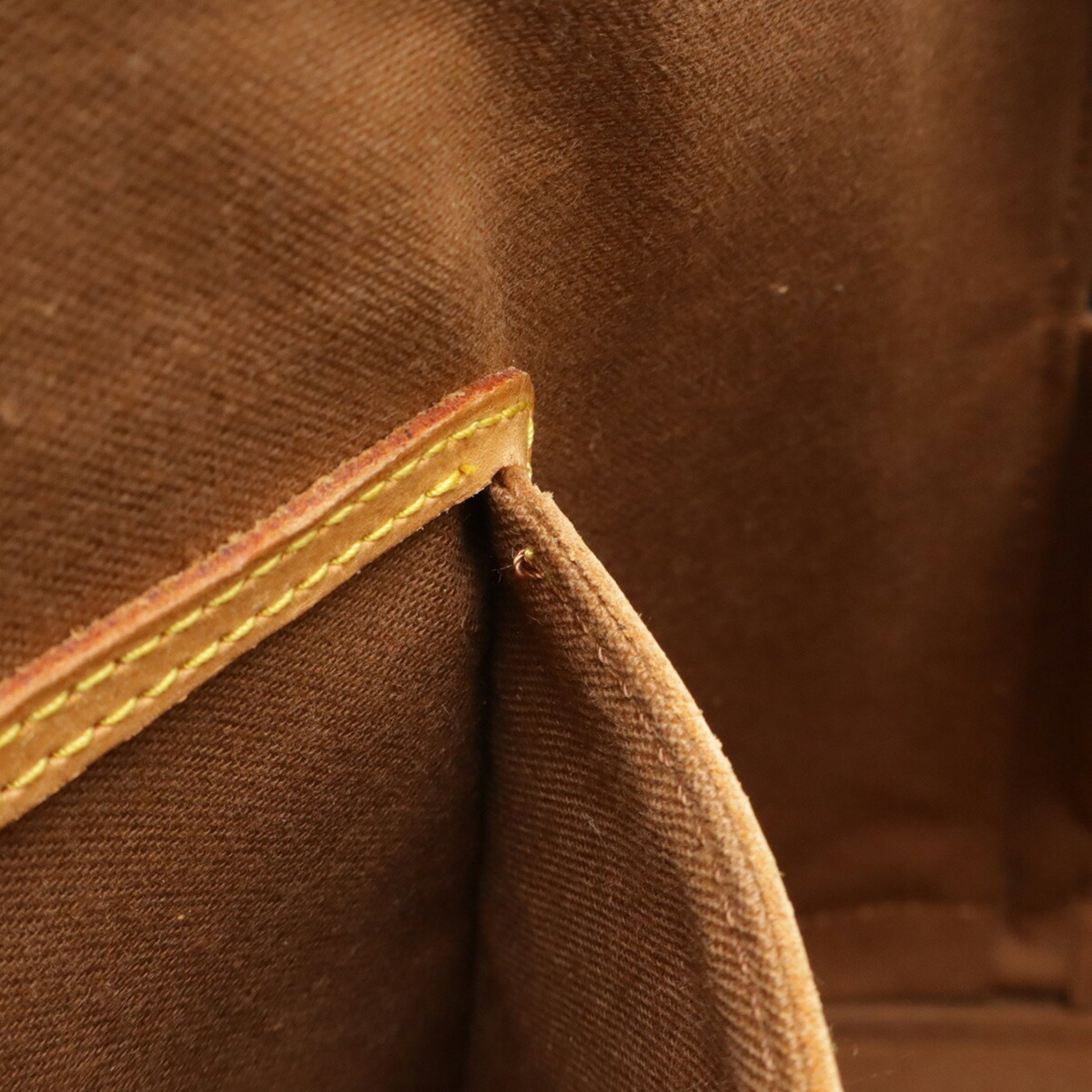 Louis Vuitton Alma, Brown, Canvas, handbag