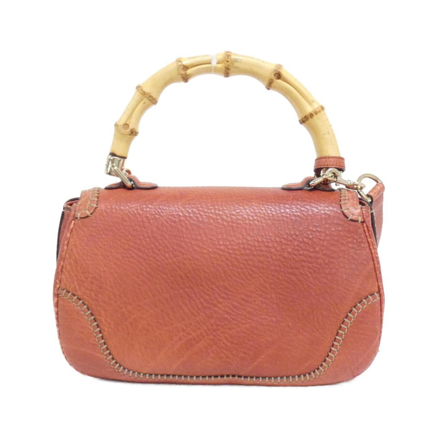 Gucci Bamboo, Red, Leather, handbag