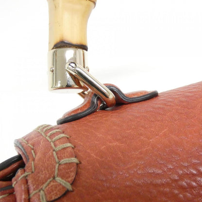 Gucci Bamboo, Red, Leather, handbag