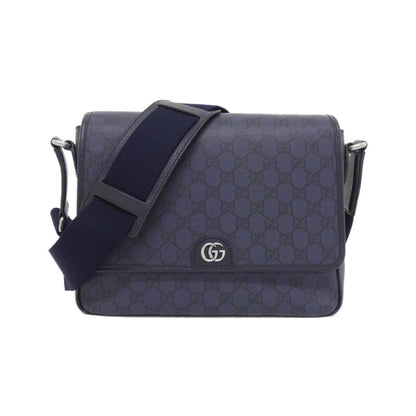 Gucci GG Marmont, Blue, Canvas, shoulder
