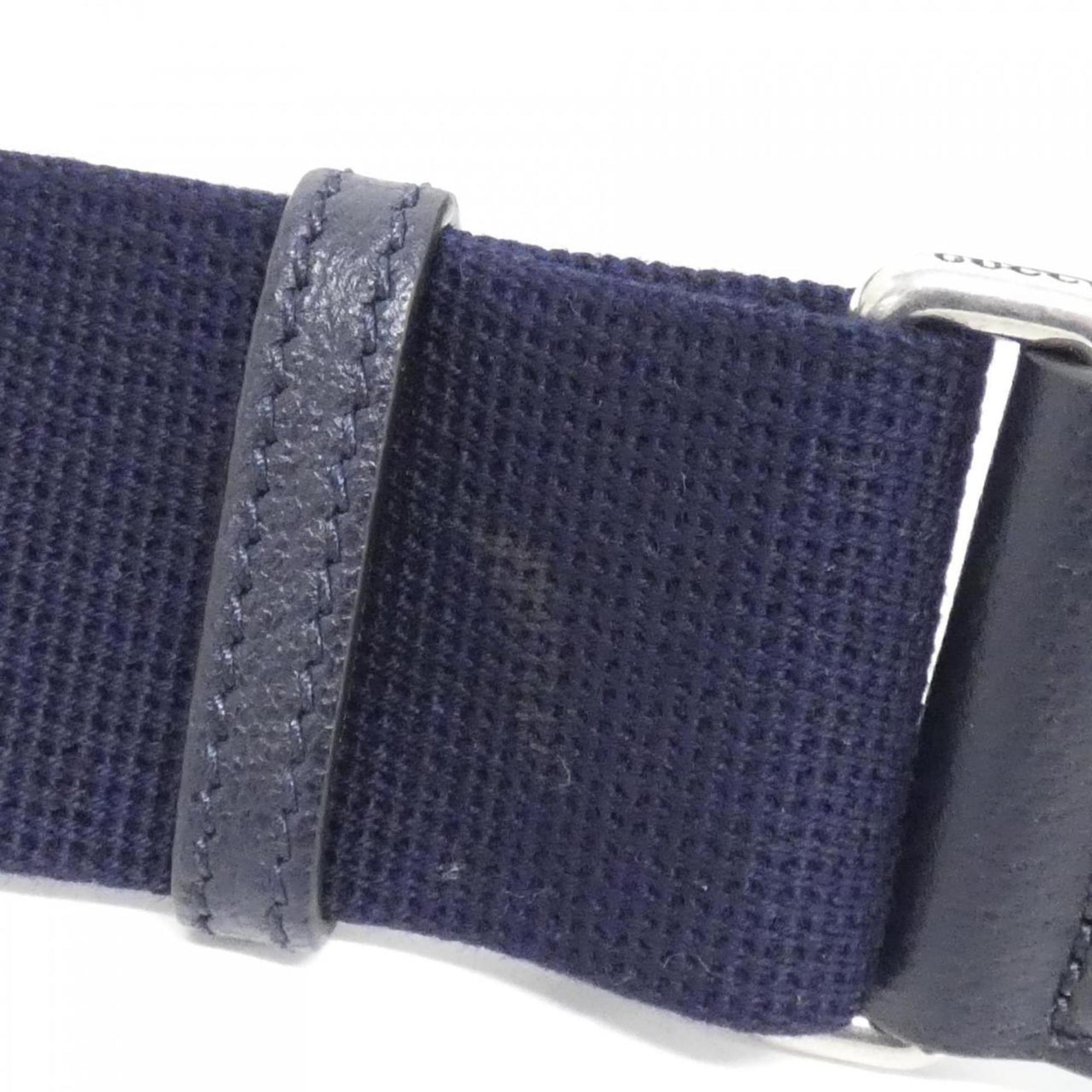 Gucci GG Marmont, Blue, Canvas, shoulder