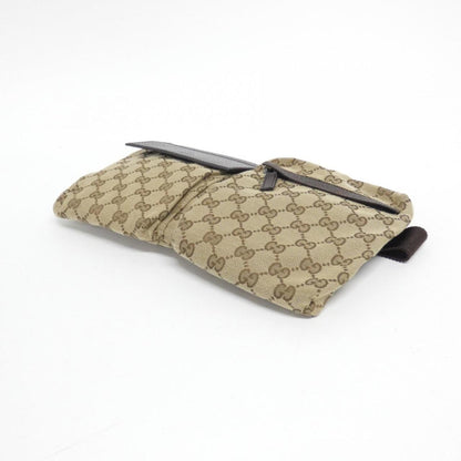 Gucci GG canvas, "BEIGE, BROWN", "CANVAS, LEATHER", clutch