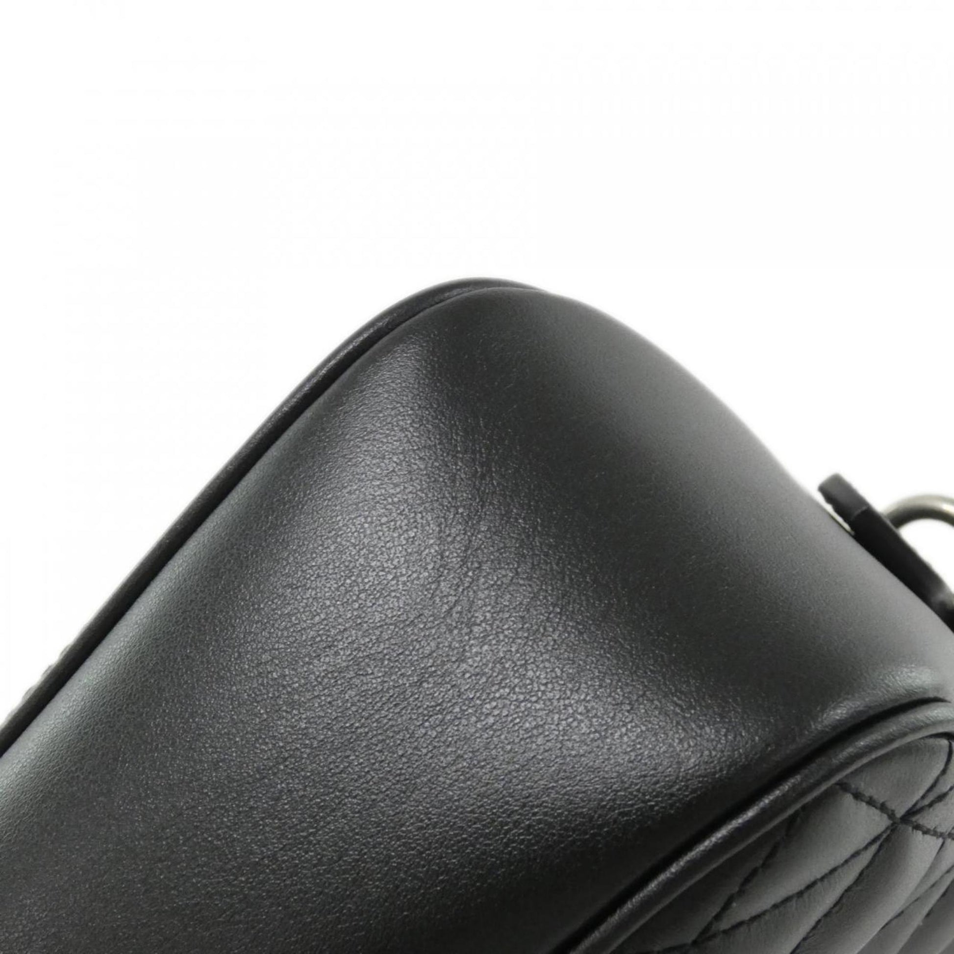 Gucci GG Marmont, Black, Leather, shoulder