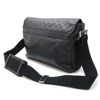 Gucci Guccissima, Black, Leather, shoulder