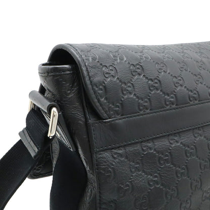 Gucci Guccissima, Black, Leather, shoulder