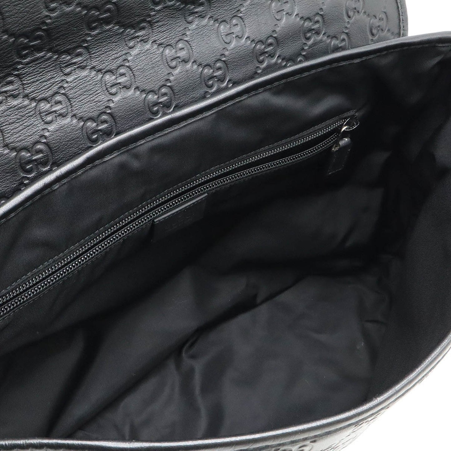 Gucci Guccissima, Black, Leather, shoulder