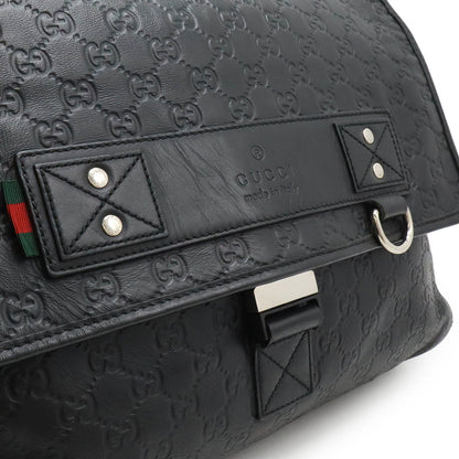 Gucci Guccissima, Black, Leather, shoulder