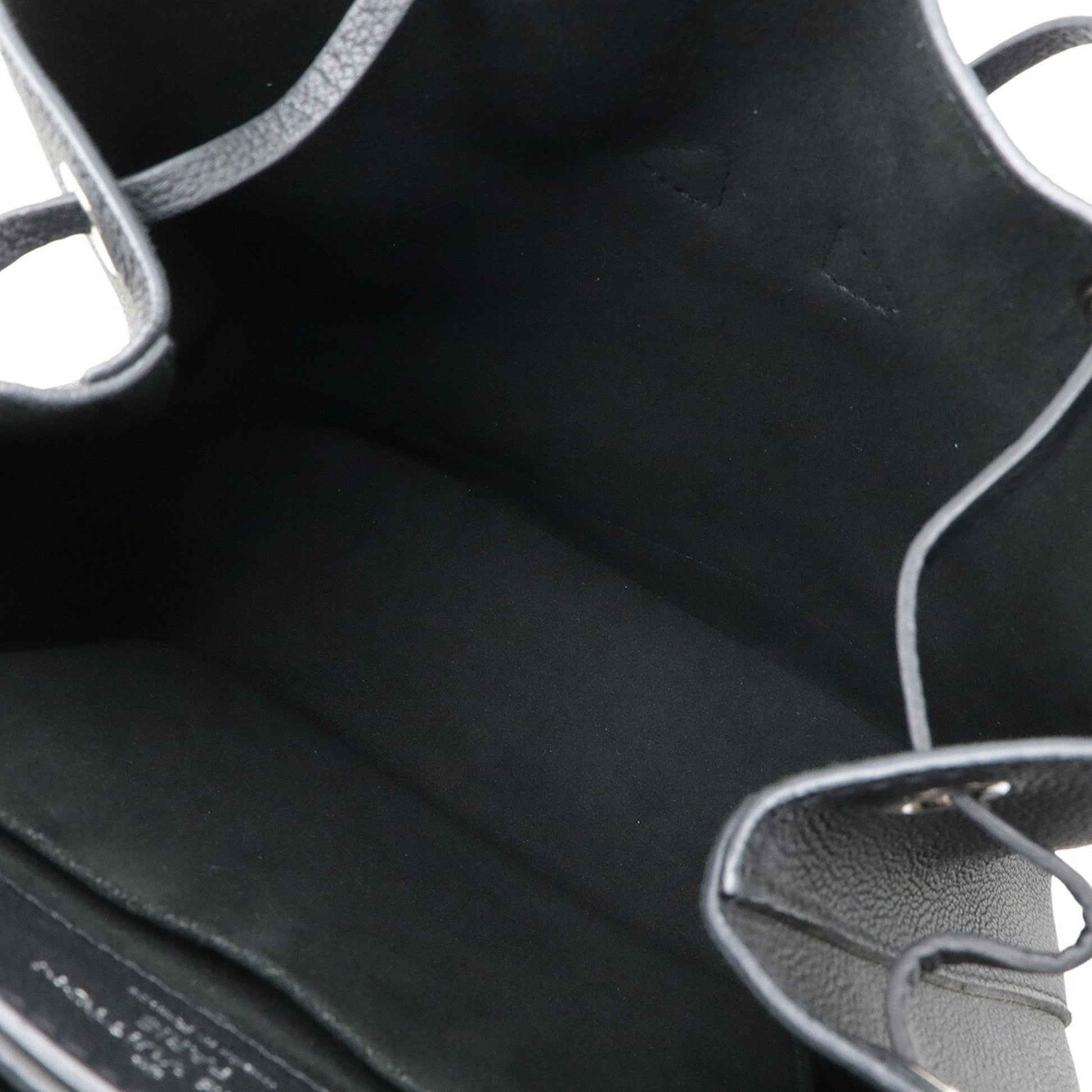 Louis Vuitton Lockme, Black, Leather, backpack