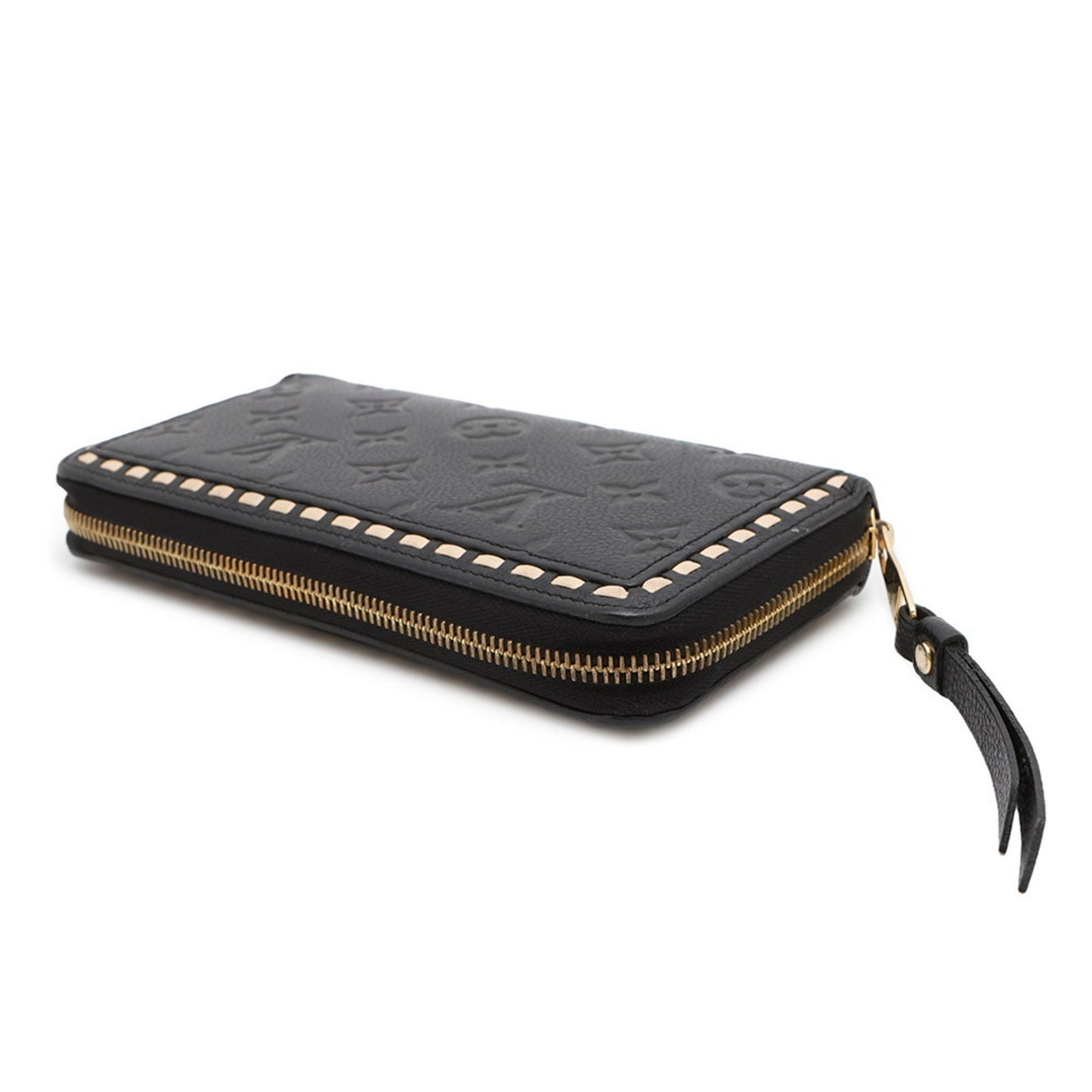 Louis Vuitton Portefeuille zippy, Black, Leather, wallet