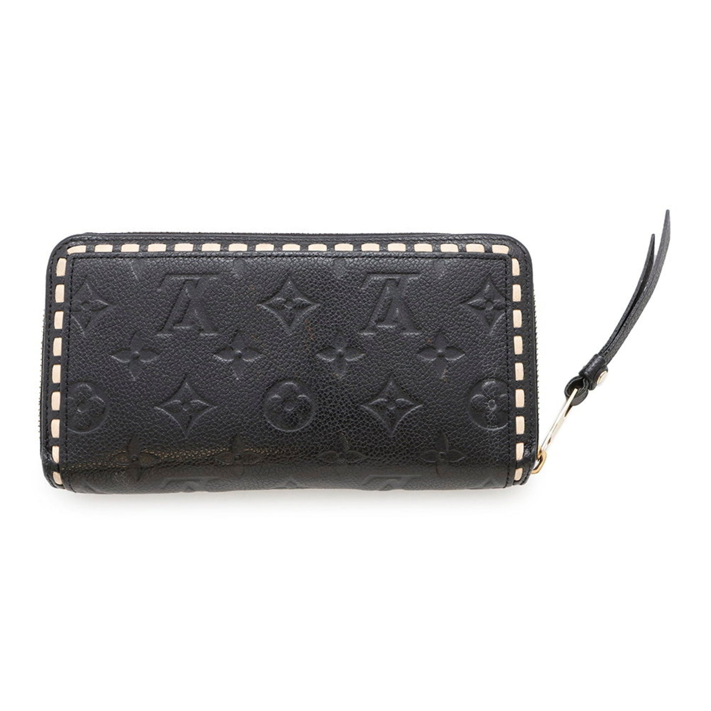 Louis Vuitton Portefeuille zippy, Black, Leather, wallet