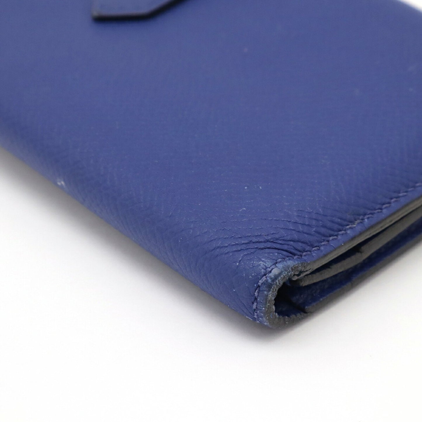 Hermès Béarn, Blue, Leather, wallet