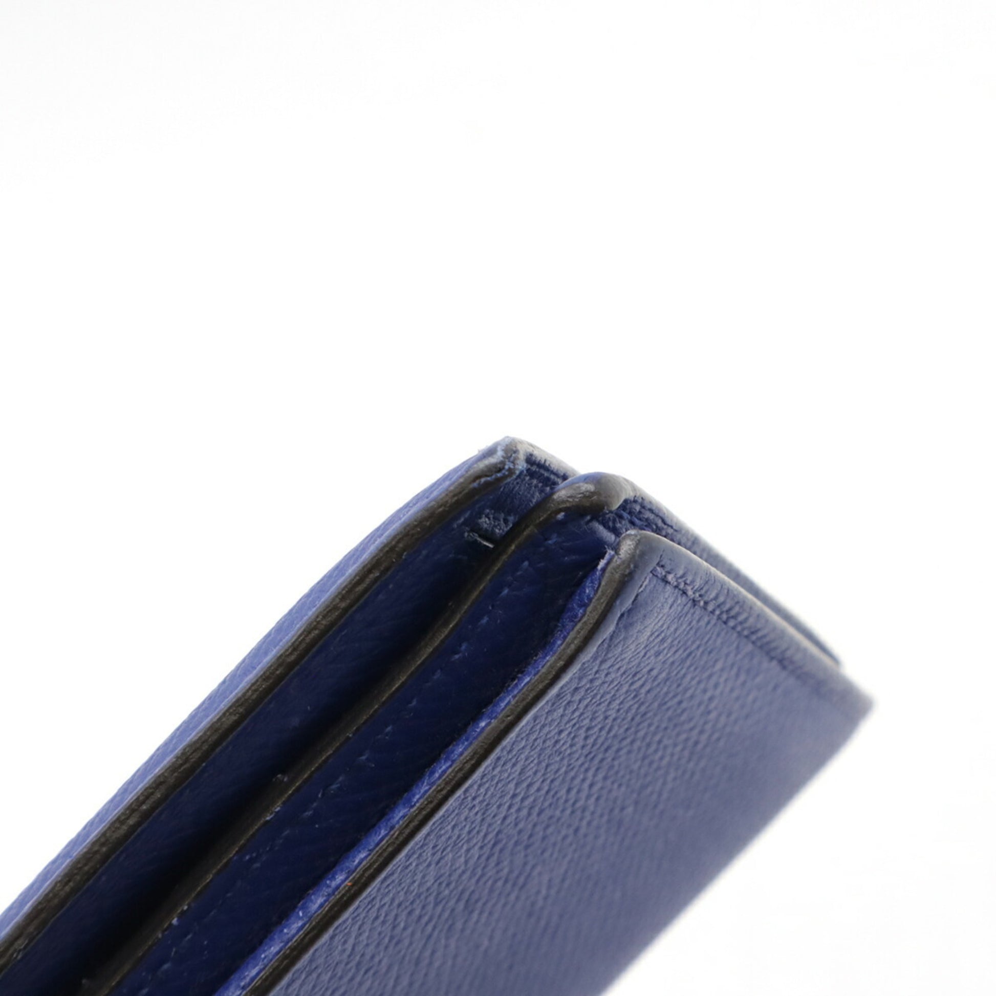Hermès Béarn, Blue, Leather, wallet