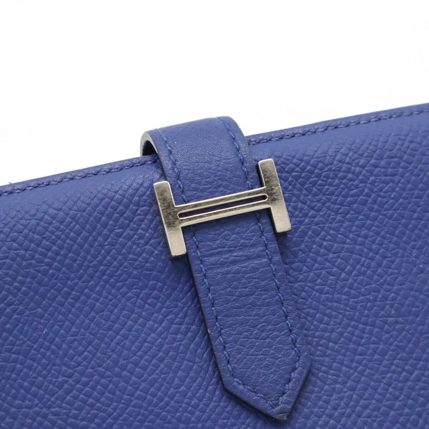 Hermès Béarn, Blue, Leather, wallet