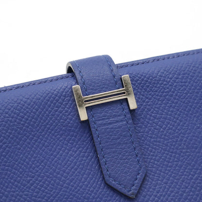 Hermès Béarn, Blue, Leather, wallet