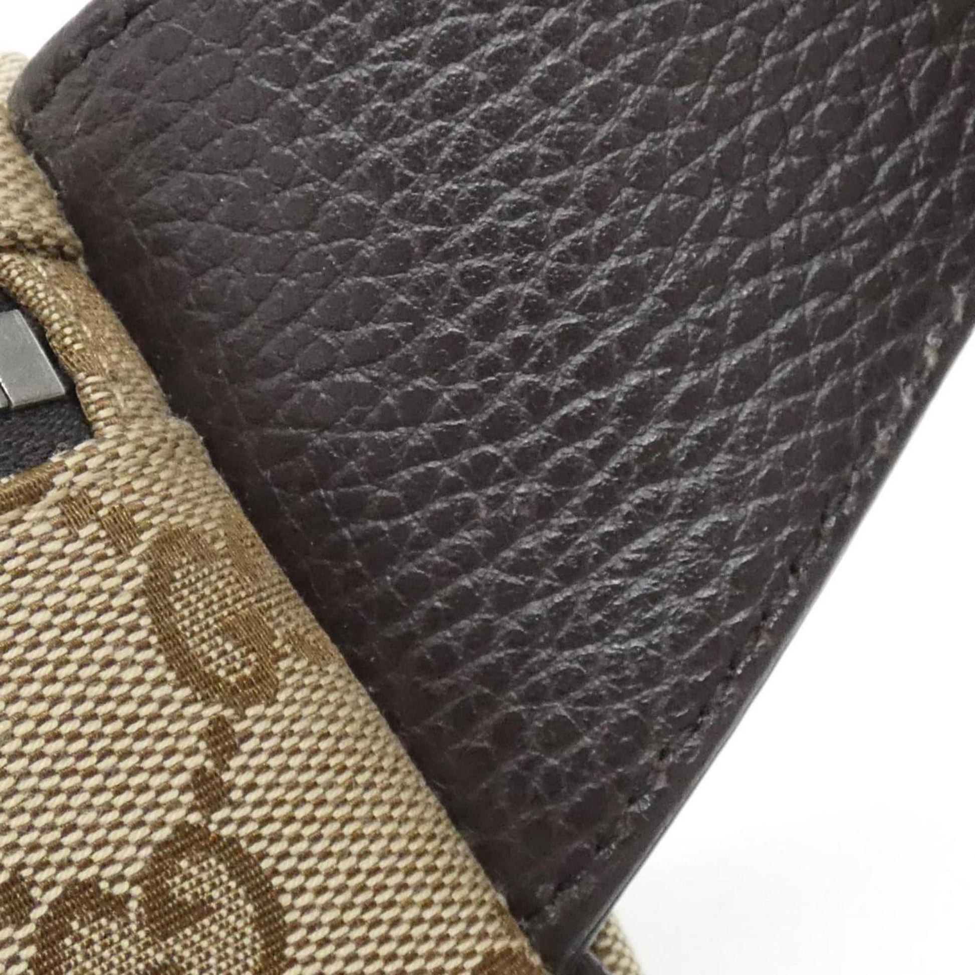 Gucci GG canvas, "BEIGE, BROWN", Canvas, clutch