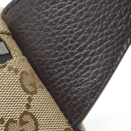 Gucci GG canvas, "BEIGE, BROWN", Canvas, clutch