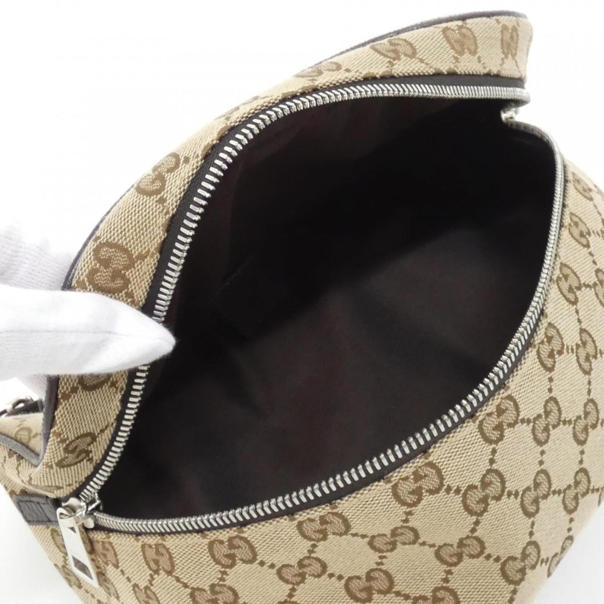 Gucci GG canvas, "BEIGE, BROWN", Canvas, clutch