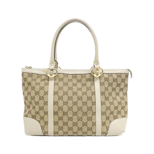 Gucci GG canvas, Beige, "CANVAS, LEATHER", tote