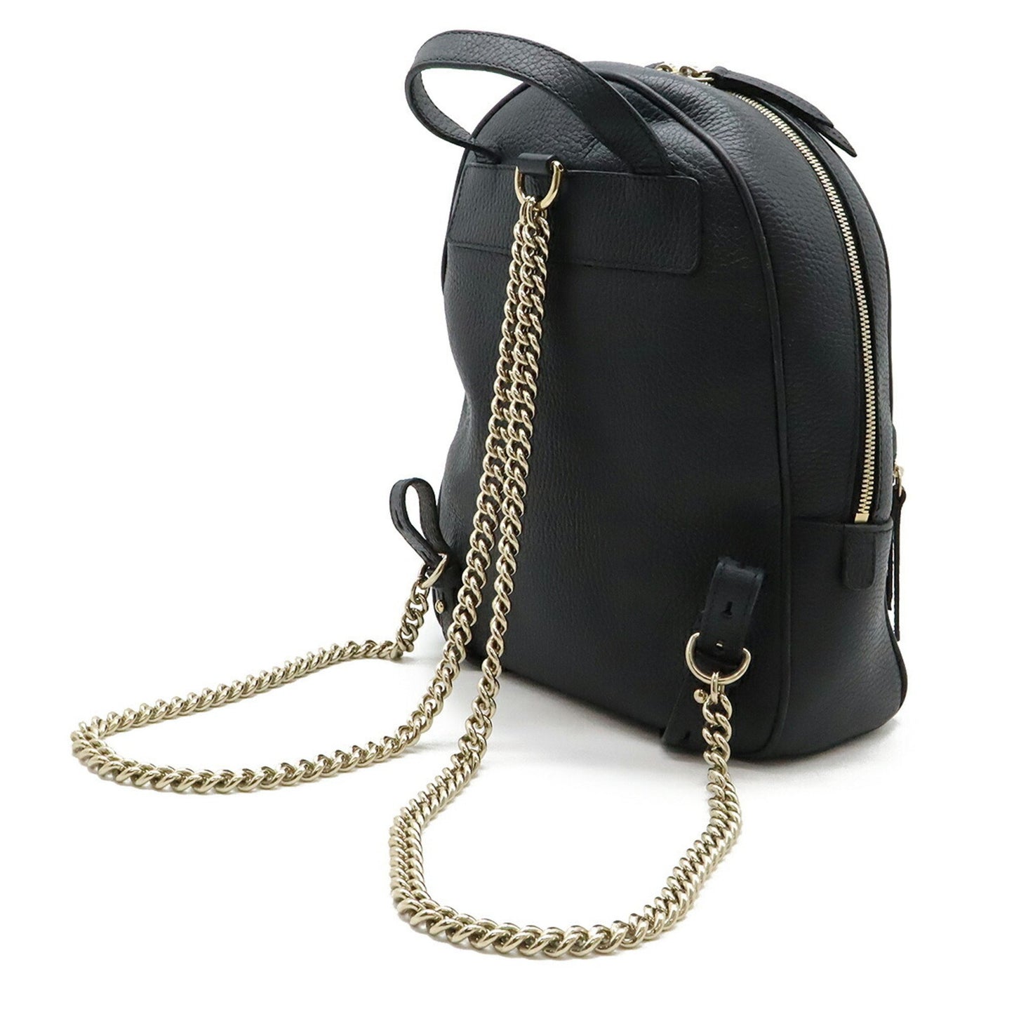 Gucci Soho, Black, Leather, backpack