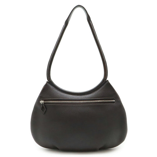 Hermès, Black, Leather, shoulder